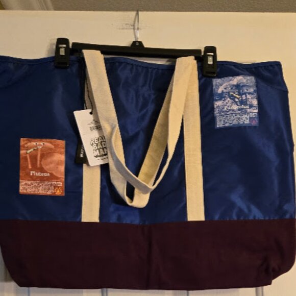 Real Bad Man Shroomer Large Tote Bag-Blue - Picture 3 of 8
